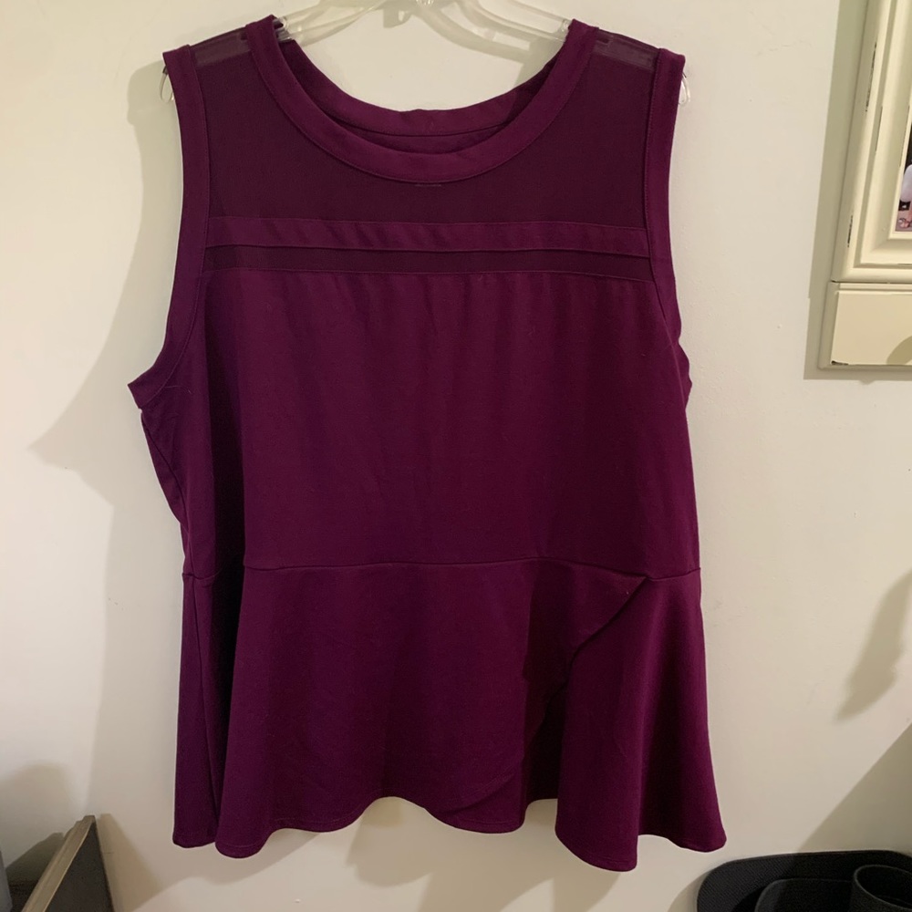 Purple Peplum Top from Merona for Target